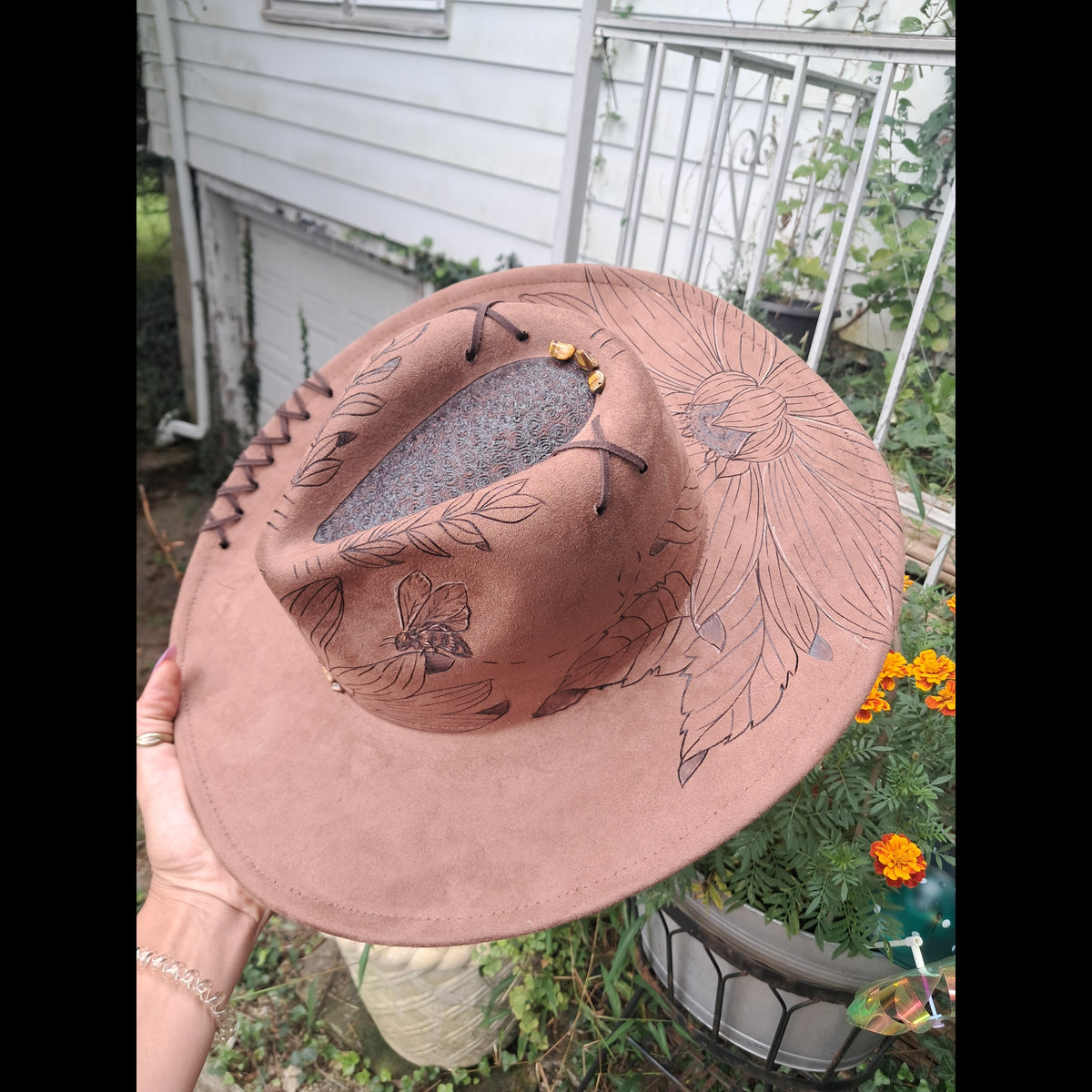 Sunflower Bee Cowboy Hat