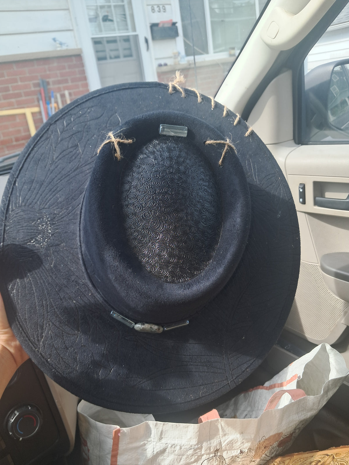 Black Sunflowers Hat